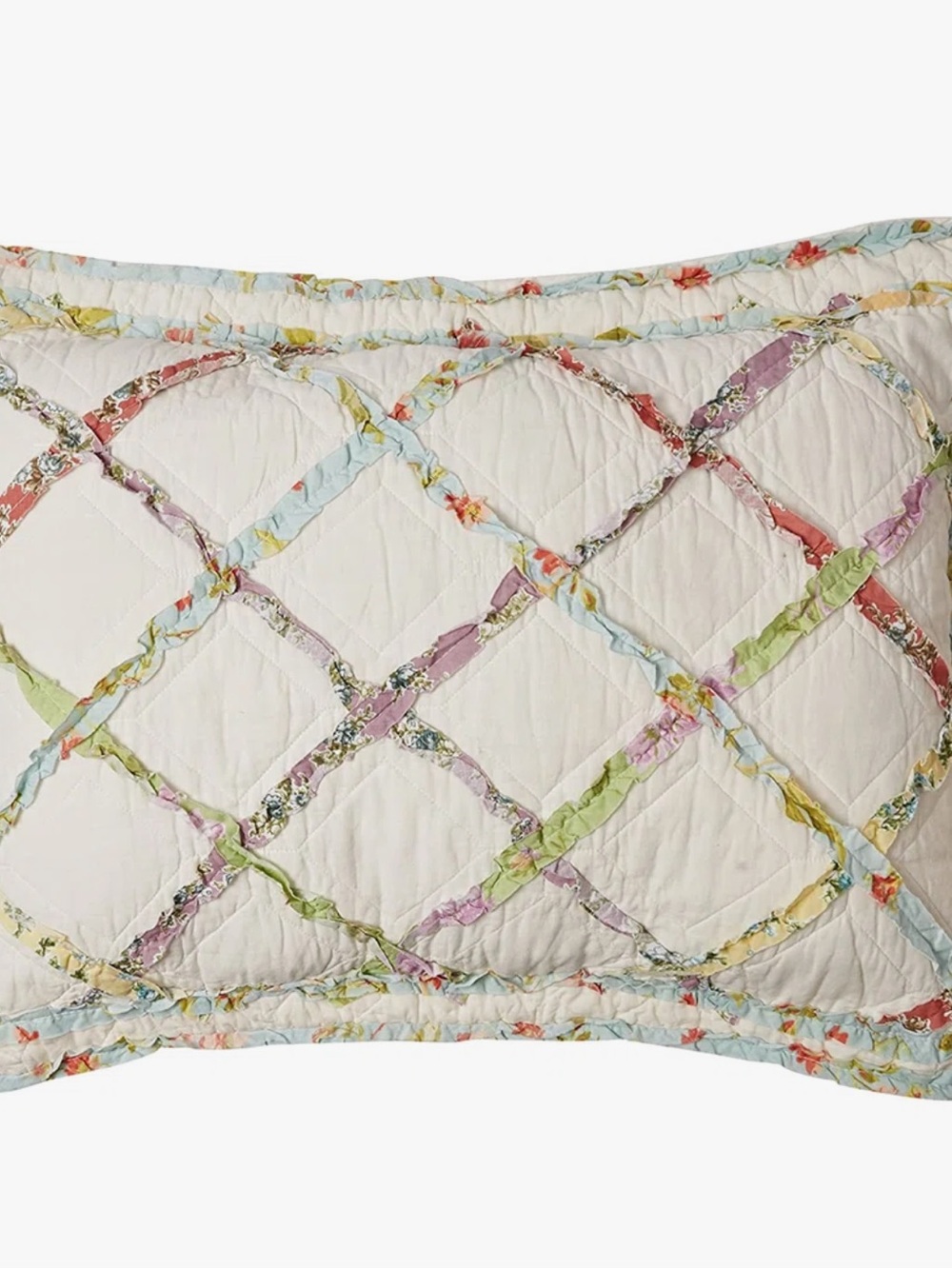 Laura Ashley Ruffled Garden Quilted Standard Sham
